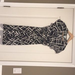 Black White Dress M Medium